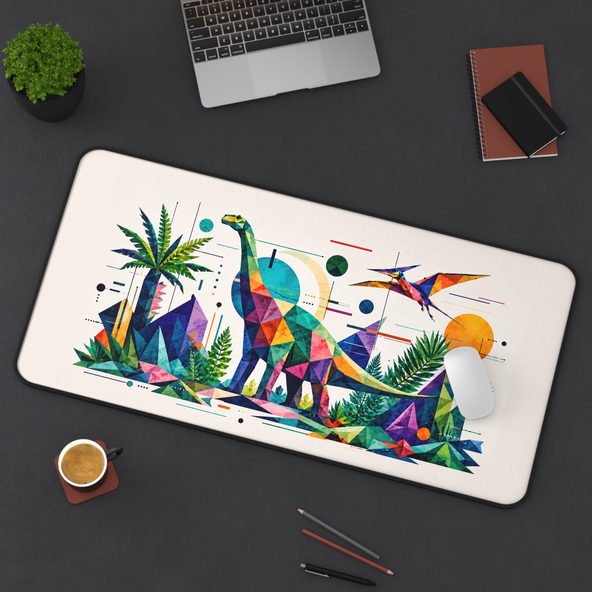 Jurassic Geometry — Desk Mat