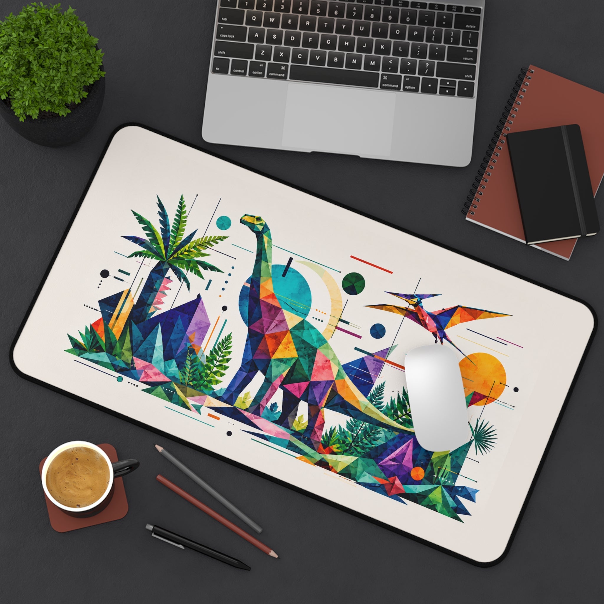 Jurassic Geometry — Desk Mat
