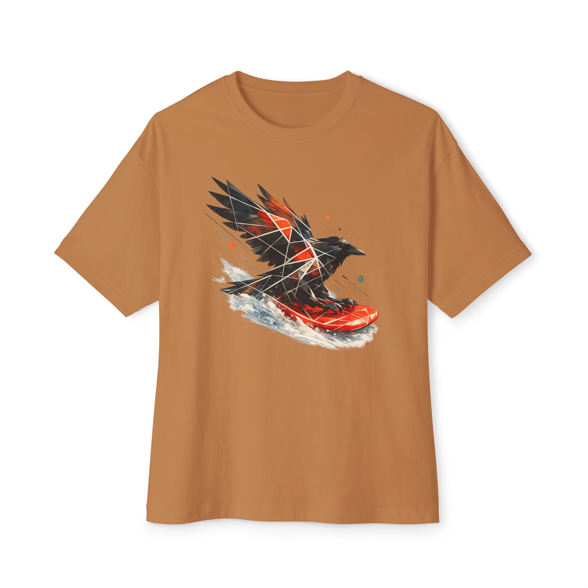 Sledding Raven — Oversized T-Shirt