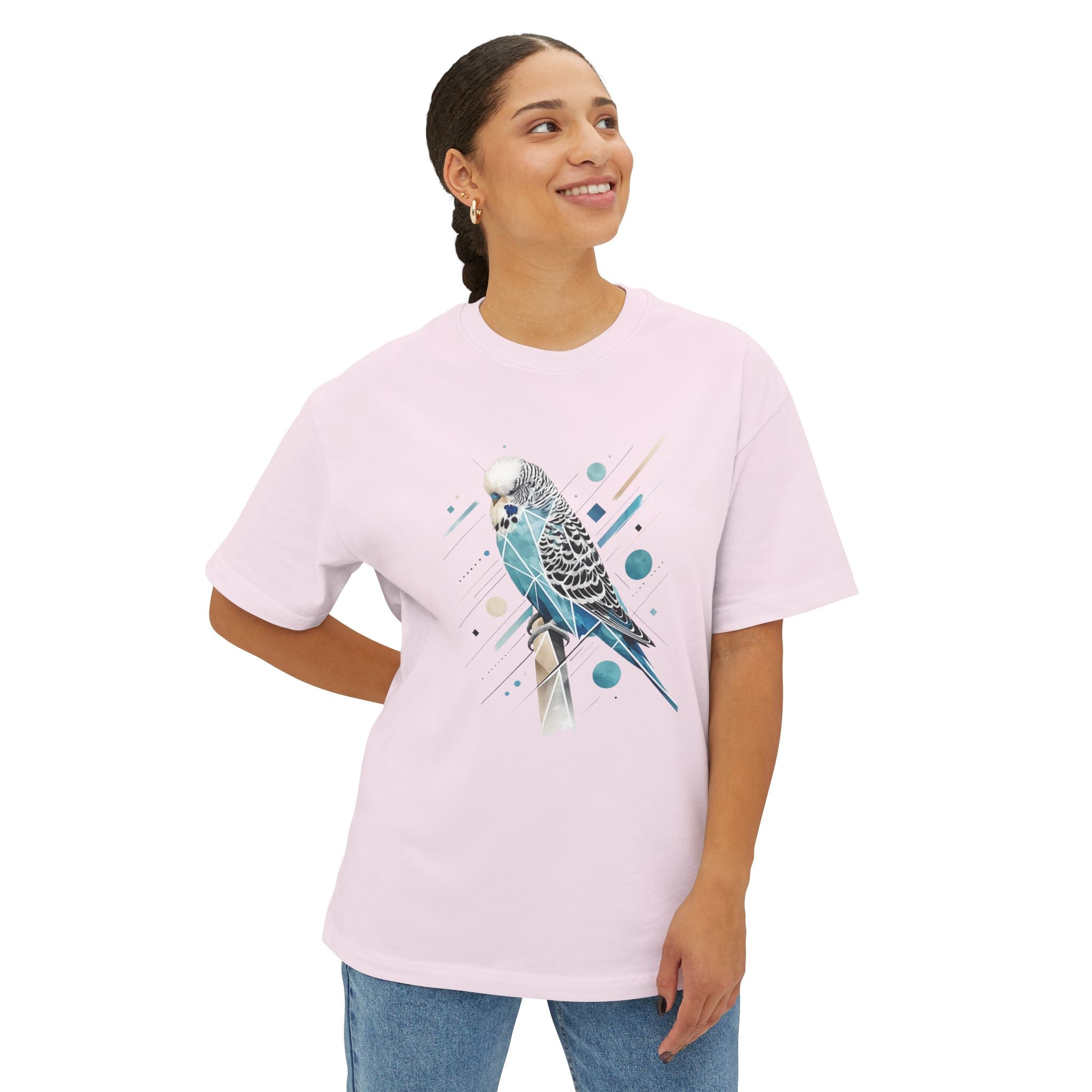 Blueberry Budgie — Oversized T-Shirt