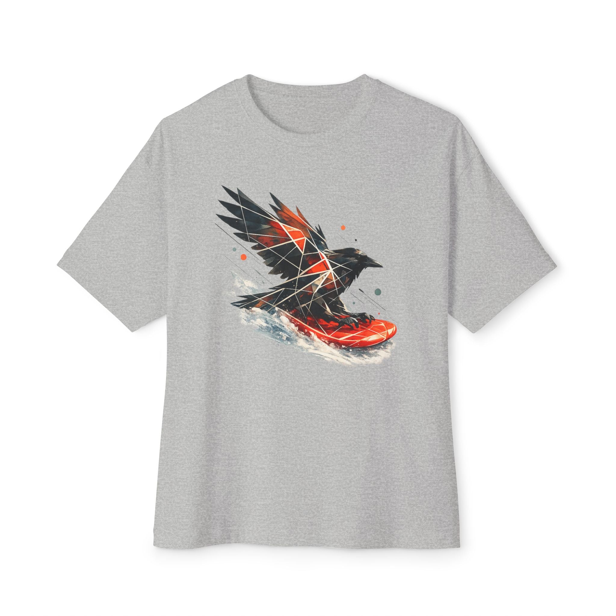 Sledding Raven — Oversized T-Shirt