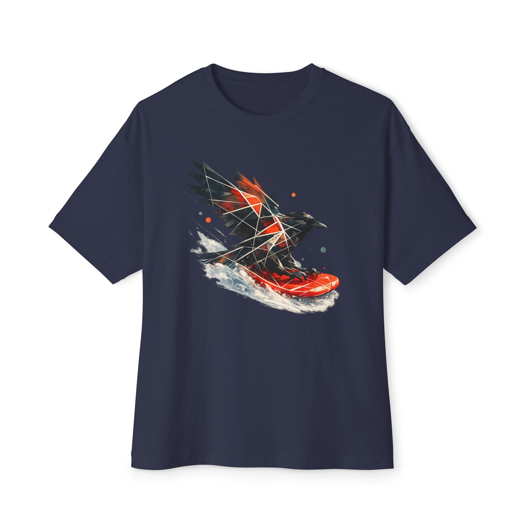 Sledding Raven — Oversized T-Shirt