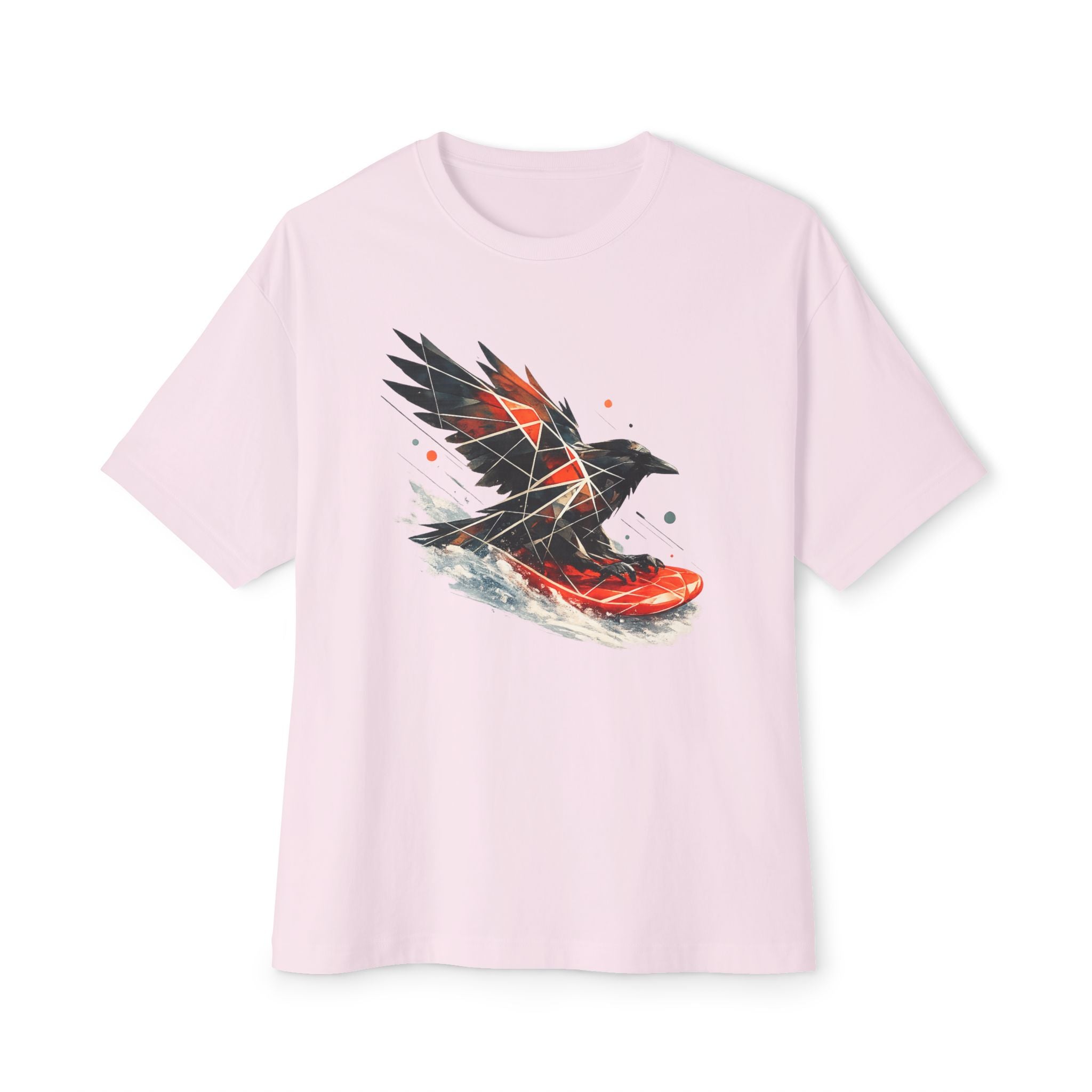 Sledding Raven — Oversized T-Shirt