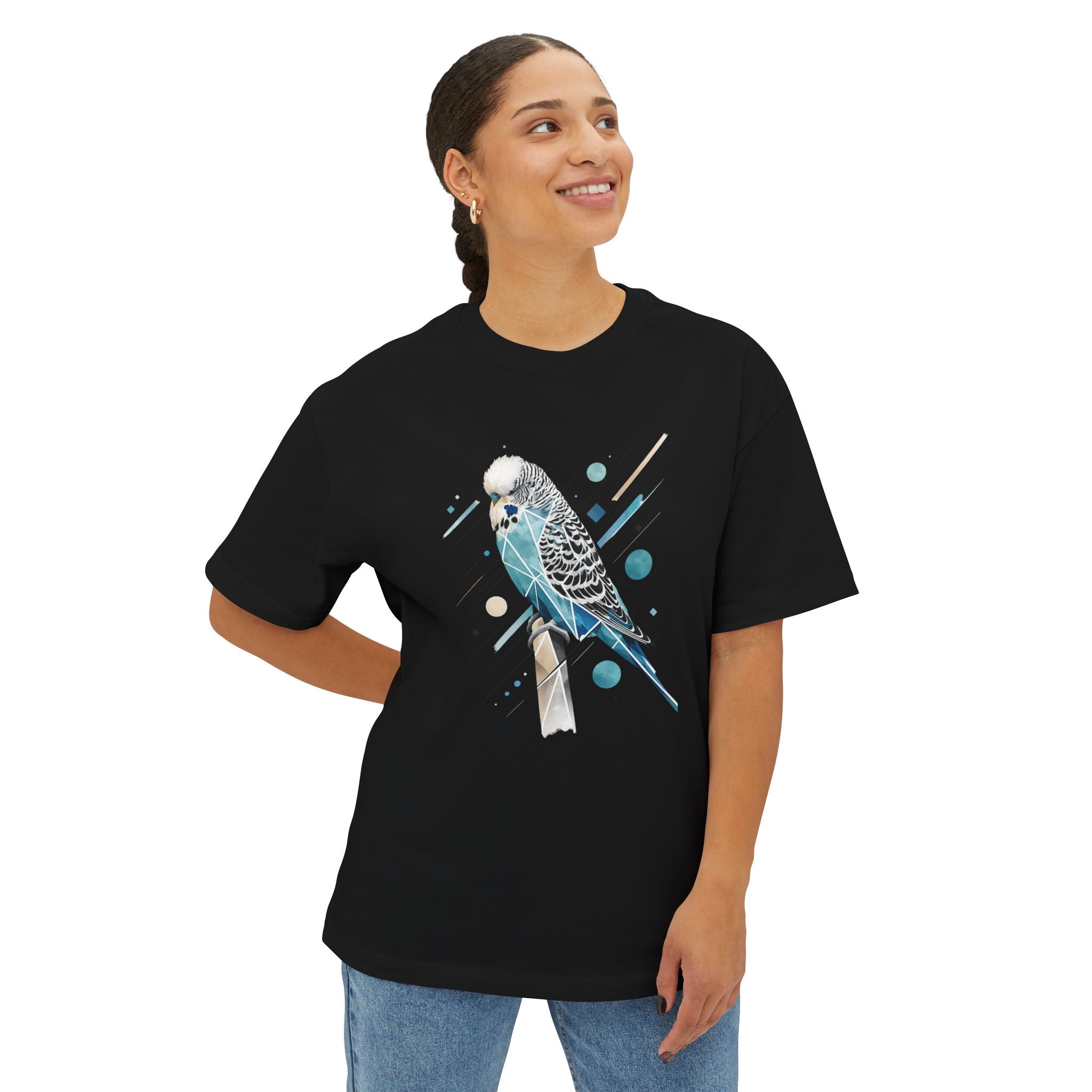 Blueberry Budgie — Oversized T-Shirt
