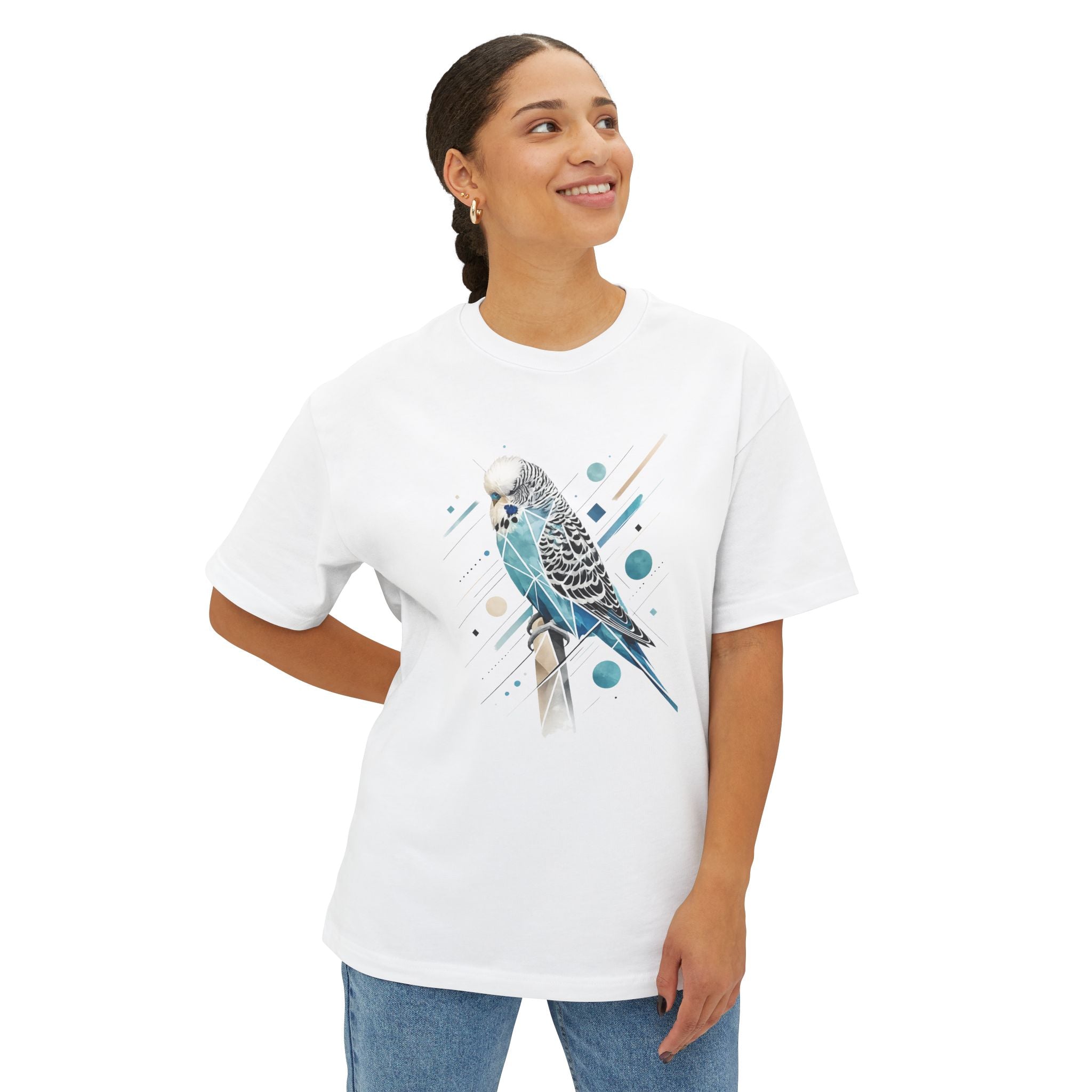 Blueberry Budgie — Oversized T-Shirt
