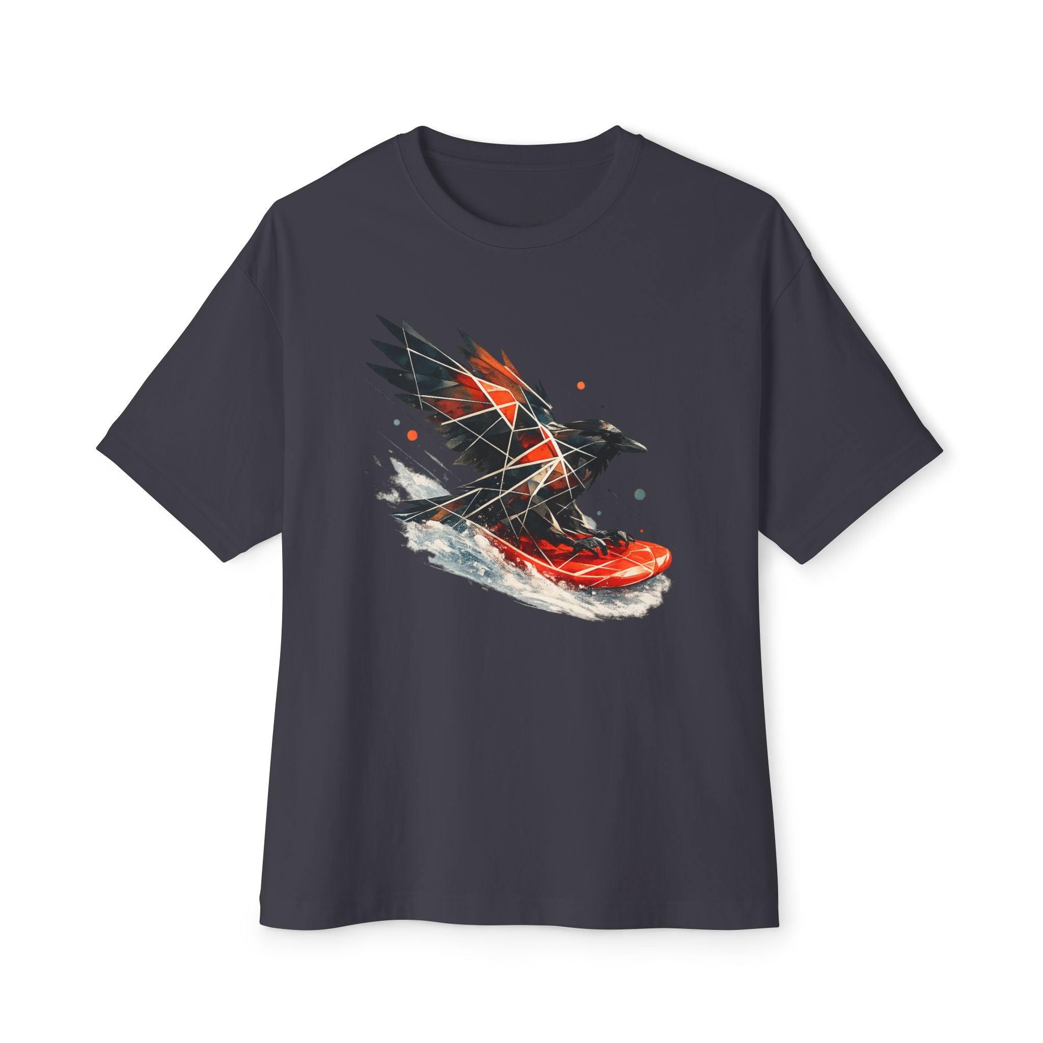 Sledding Raven — Oversized T-Shirt