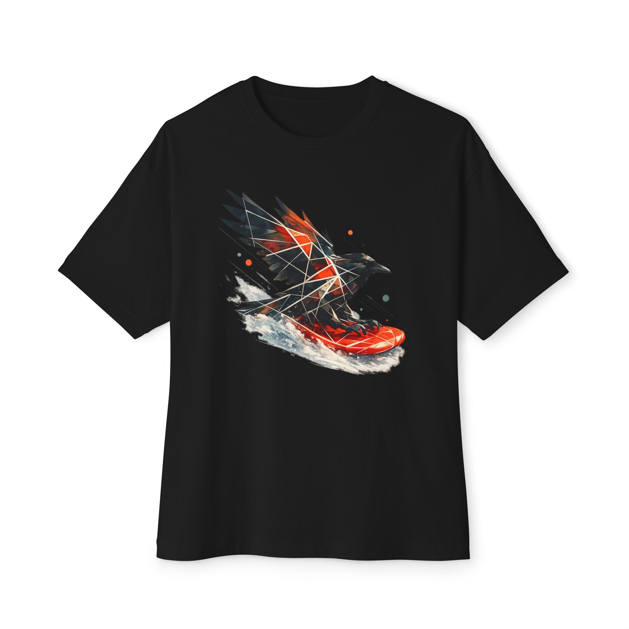 Sledding Raven — Oversized T-Shirt