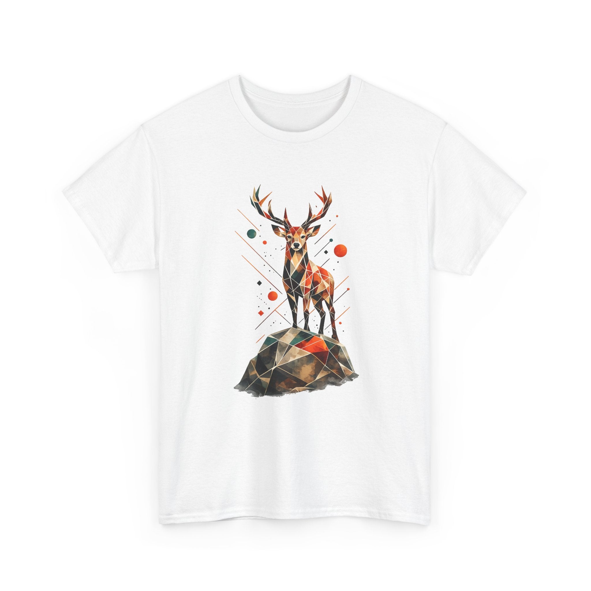 Geometric Stag — Regular Fit T-Shirt