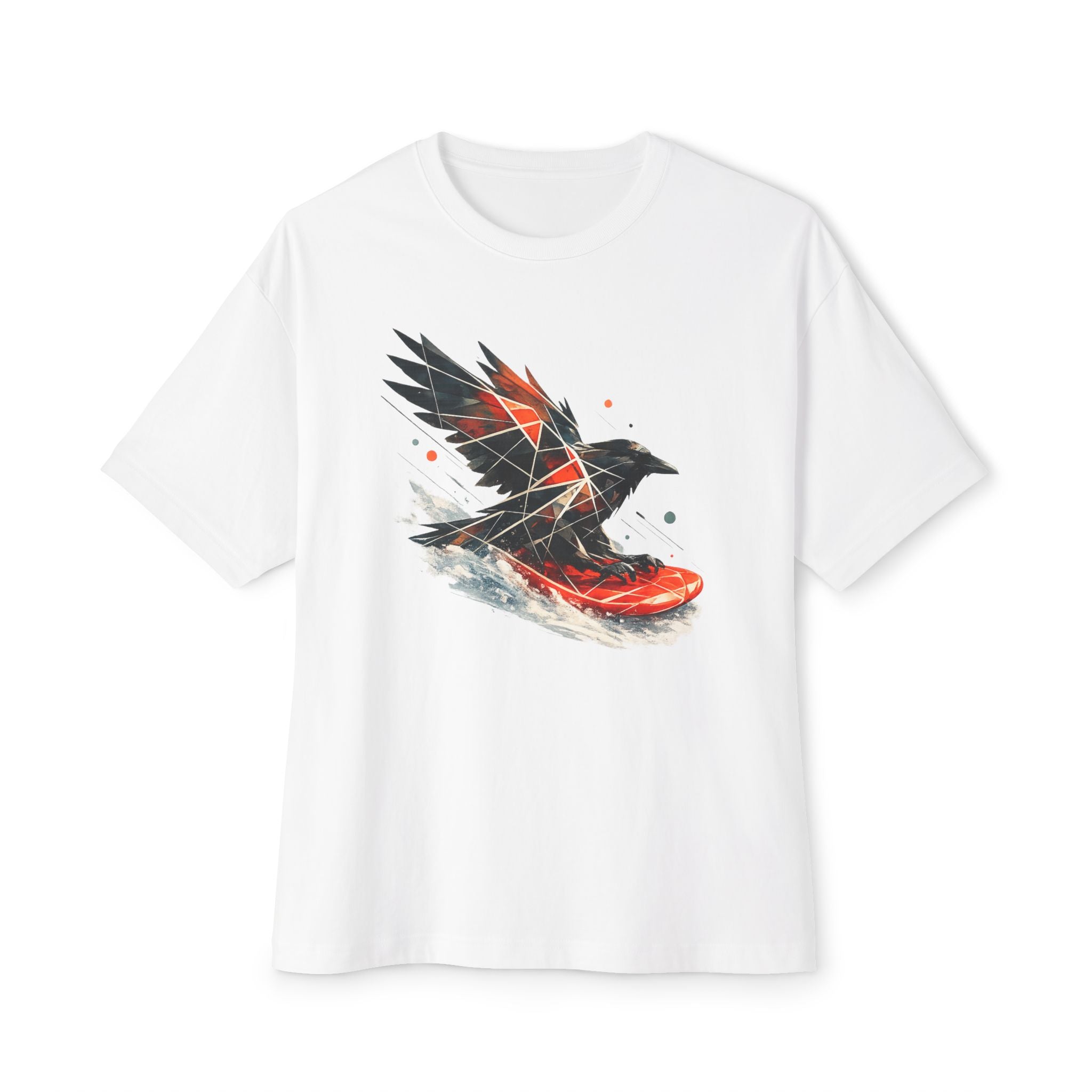 Sledding Raven — Oversized T-Shirt
