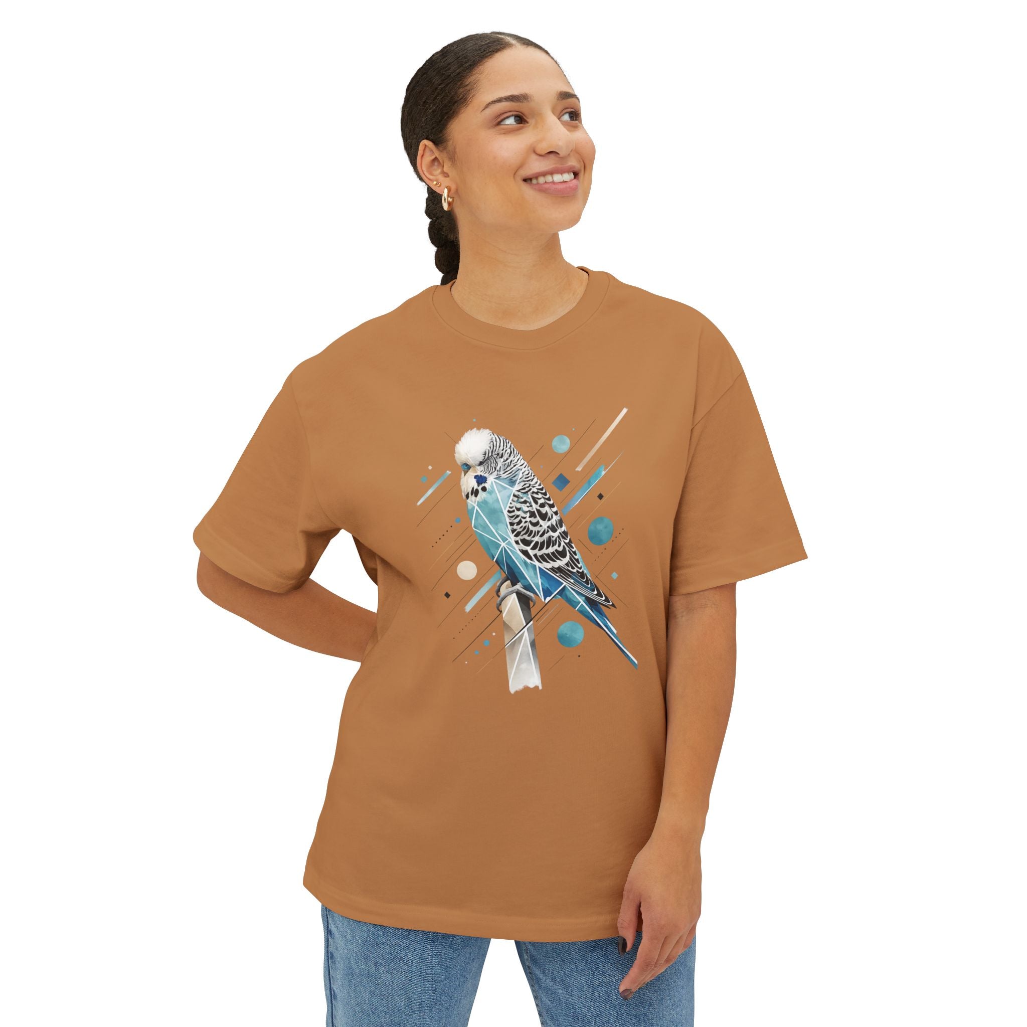 Blueberry Budgie — Oversized T-Shirt