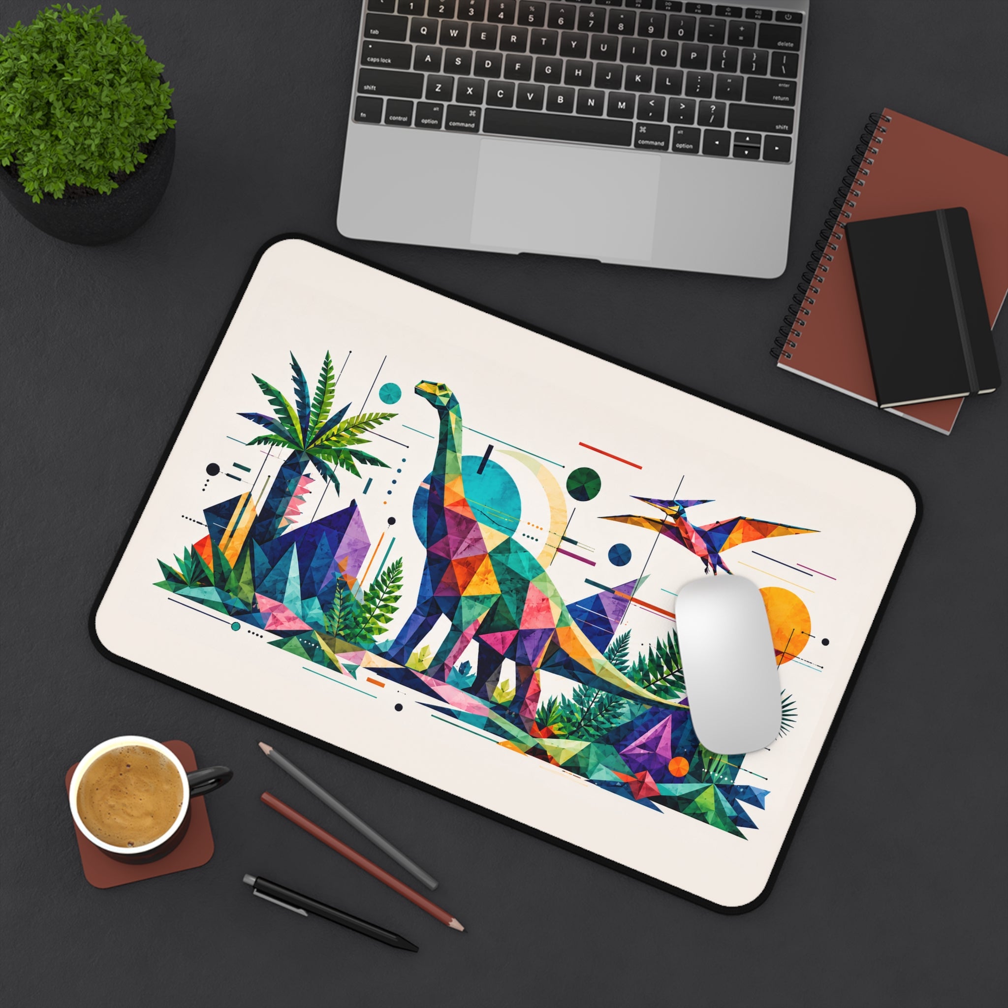 Jurassic Geometry — Desk Mat