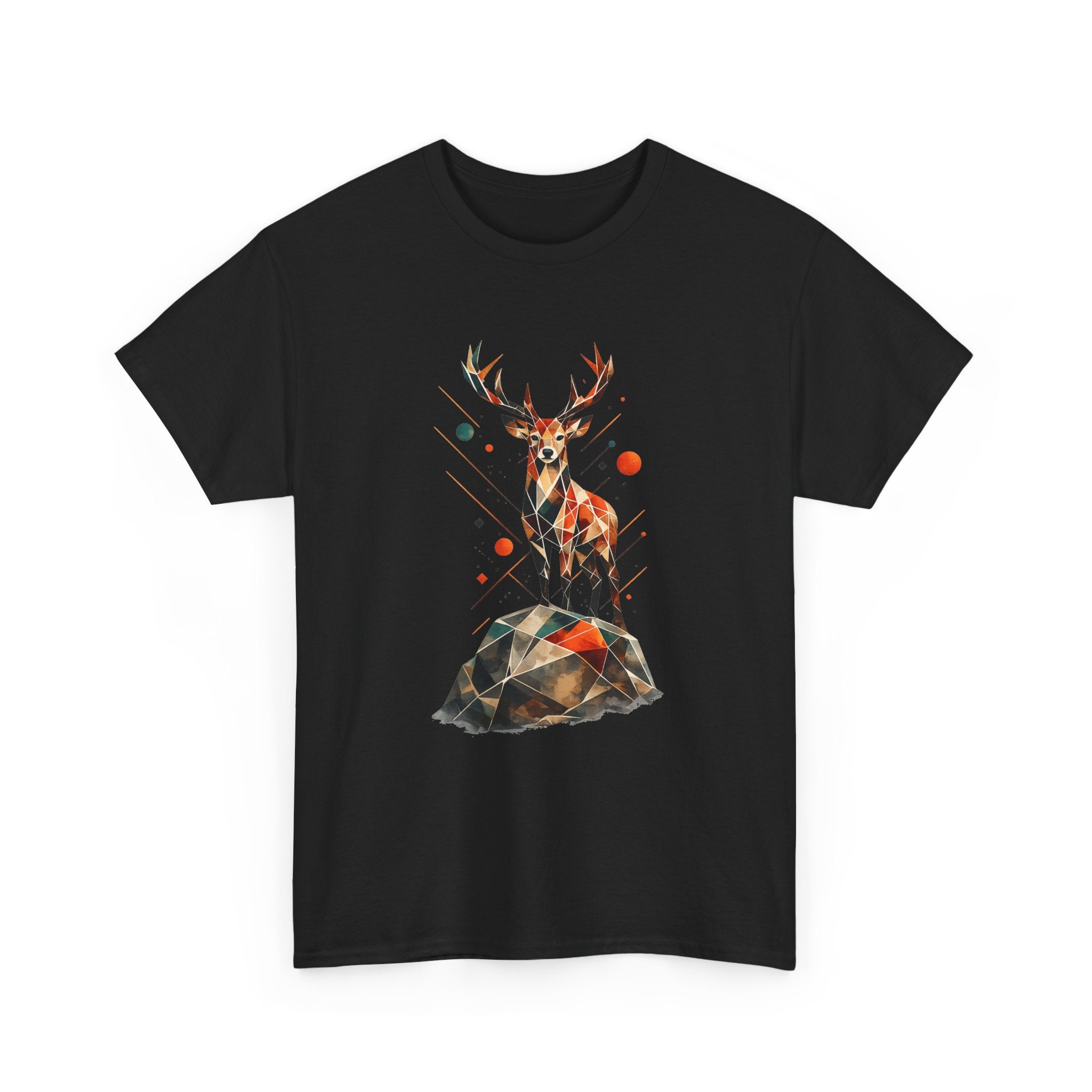 Geometric Stag — Regular Fit T-Shirt