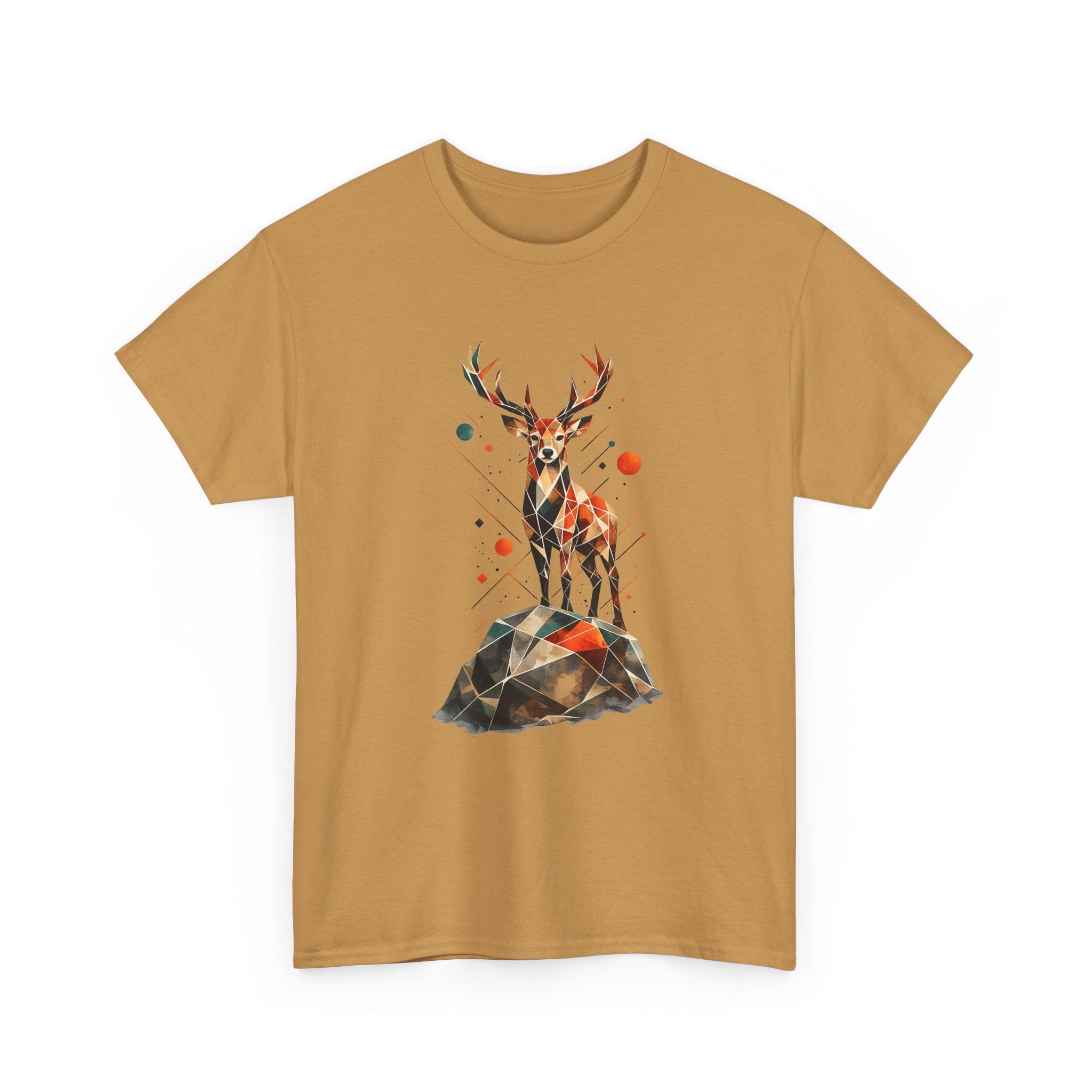Geometric Stag — Regular Fit T-Shirt